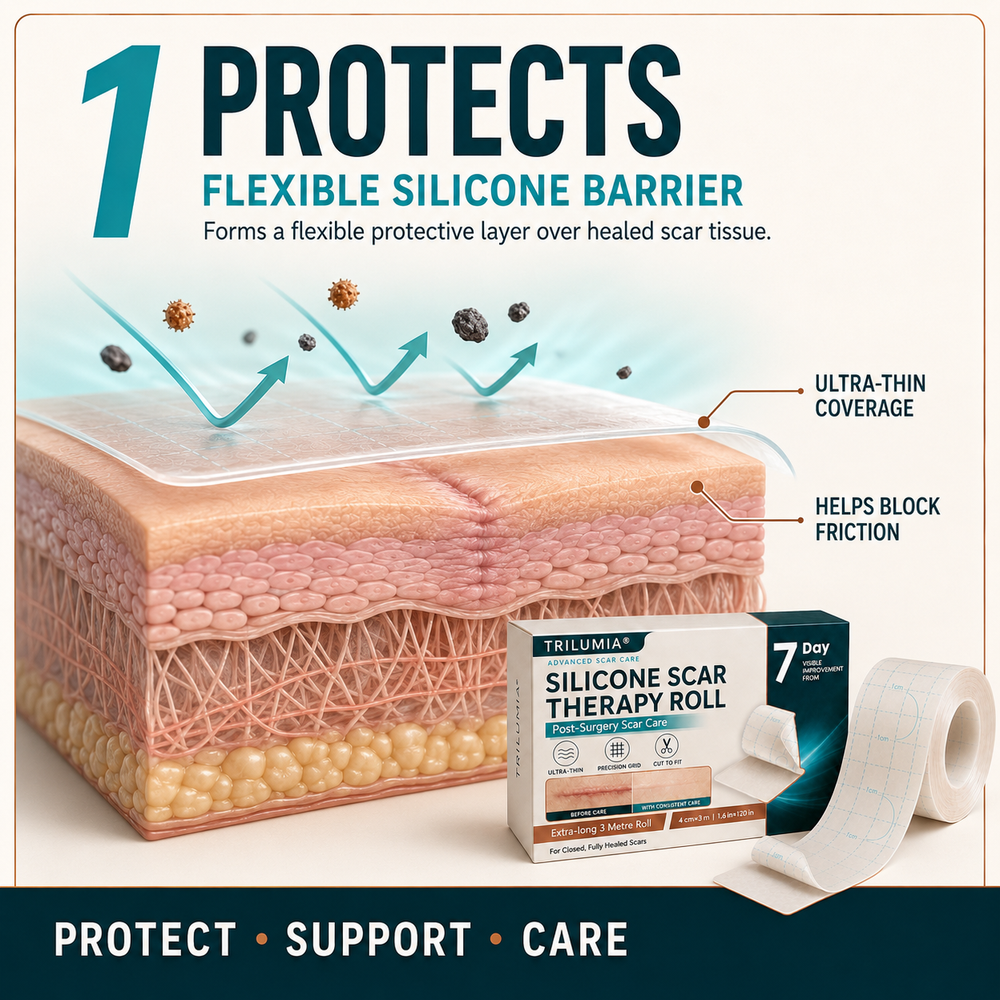 TRILUMIA silicone scar roll