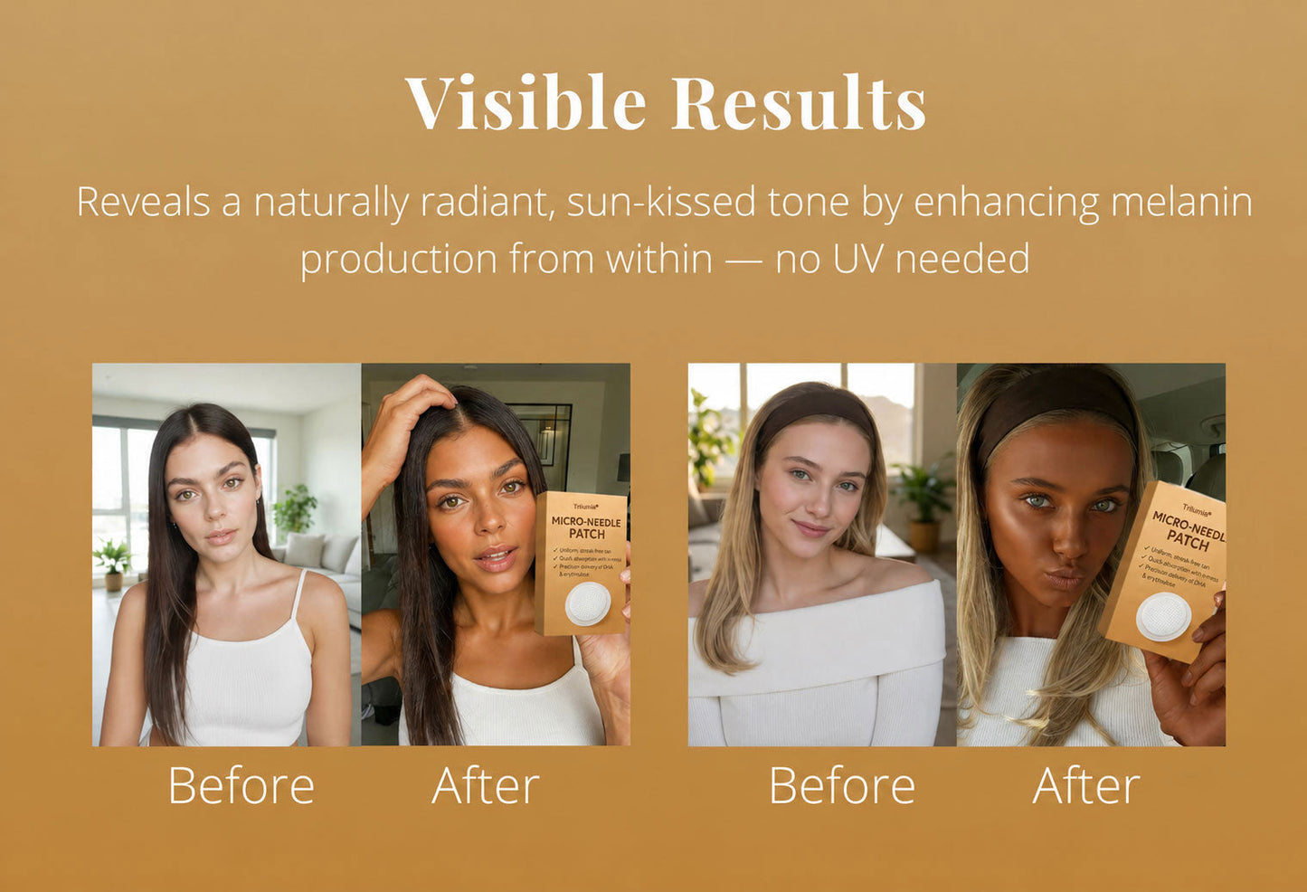 🌞Up to 85% OFF Trilumia® SunFree Tanning Patch 🌞 UV-Free Golden Bronze✨ 14-Day Natural Glow