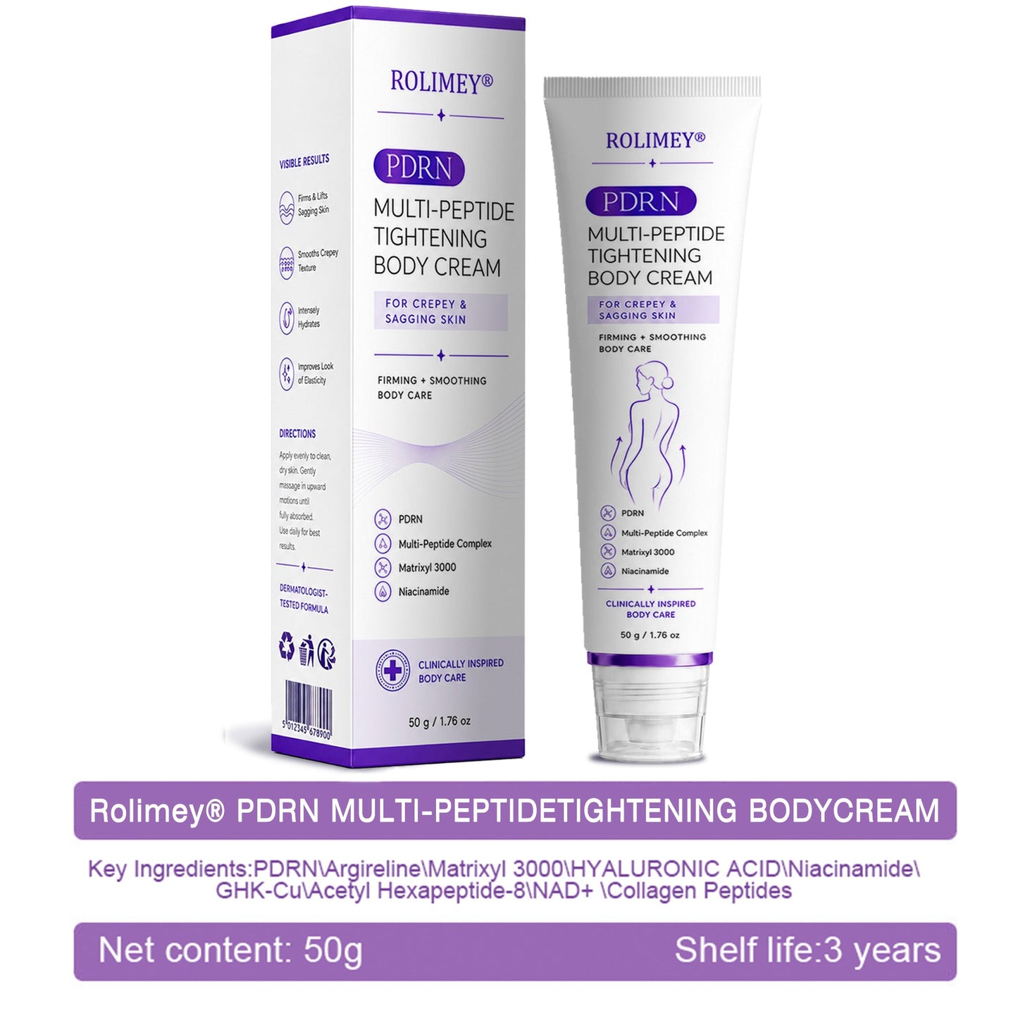 💜ROLIMEY® 𝐏𝐃𝐑𝐍 𝐌𝐮𝐥𝐭𝐢-𝐏𝐞𝐩𝐭𝐢𝐝𝐞 𝐌𝐚𝐬𝐬𝐚𝐠𝐢𝐧𝐠 𝐁𝐨𝐝𝐲 𝐑𝐨𝐥𝐥𝐞𝐫 𝐂𝐫𝐞𝐚𝐦- 𝐀𝐧𝐭𝐢-𝐚𝐠𝐢𝐧𝐠, 𝐇𝐲𝐝𝐫𝐚𝐭𝐢𝐧𝐠, 𝐒𝐤𝐢𝐧 𝐅𝐢𝐫𝐦𝐢𝐧𝐠 & 𝐋𝐢𝐟𝐭𝐢𝐧𝐠, 𝐒𝐤𝐢𝐧 𝐑𝐞𝐩𝐚𝐢𝐫, 𝐄𝐯𝐞𝐧 𝐓𝐨𝐧𝐞, 𝐀𝐜𝐧𝐞 𝐚𝐧𝐝 𝐃𝐚𝐫𝐤 𝐒𝐩𝐨𝐭 𝐓𝐫𝐞𝐚𝐭𝐦𝐞𝐧𝐭, 𝐖𝐚𝐫𝐭 𝐚𝐧𝐝 𝐌𝐨𝐥𝐞 𝐑𝐞𝐦𝐨𝐯𝐚𝐥, 𝐚𝐧𝐝 𝐏𝐬𝐨𝐫𝐢𝐚𝐬𝐢𝐬 𝐑𝐞𝐥𝐢𝐞𝐟.