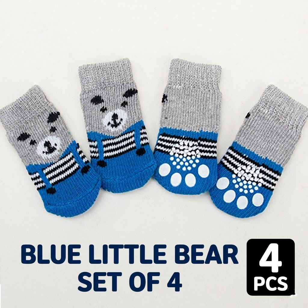 Brinyko Kawaii Big-Eye Pet Socks: All-Season Non-Slip Knitted Footwear