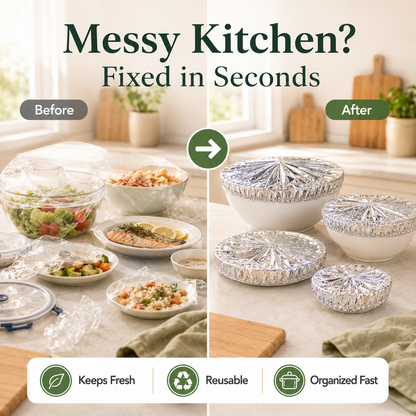 🔥 50% OFF TODAY! 🍽️ Elastic Food Covers Set – No Plastic Wrap Needed, Keep Meals Fresh & Warm