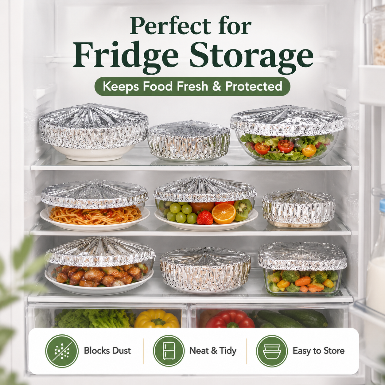 🔥 50% OFF TODAY! 🍽️ Elastic Food Covers Set – No Plastic Wrap Needed, Keep Meals Fresh & Warm