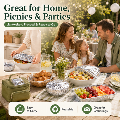 🔥 50% OFF TODAY! 🍽️ Elastic Food Covers Set – No Plastic Wrap Needed, Keep Meals Fresh & Warm