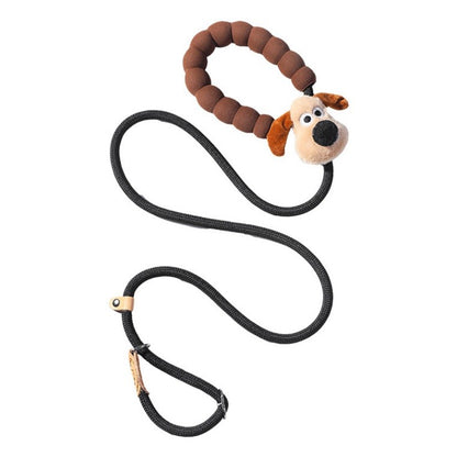 Brinyko Professional Dog Training Slip Leash with Cute Cartoon DIY Charms - Adjustable Anti-Choke P-Leash for Stop Pulling, Durable Nylon Walking Rope for Pets, Stylish & Effective