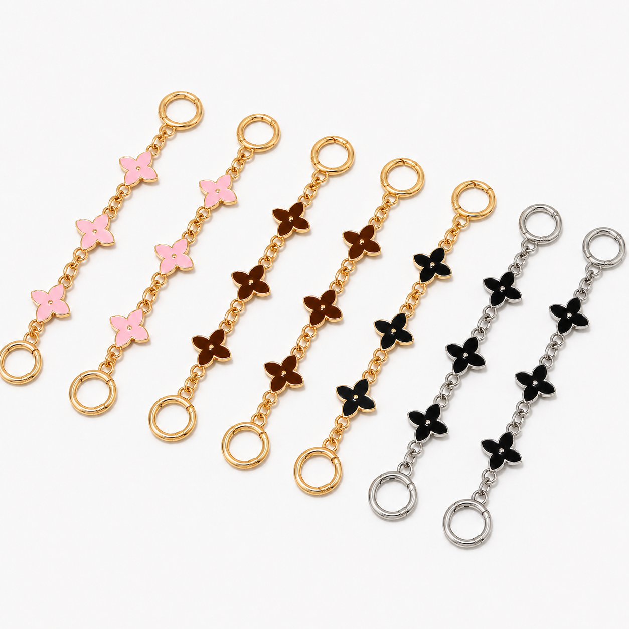 🔥6pcs🔥 Four-Leaf Clover Bag Extension Chain (Random Colors) - 30% OFF on 2nd Item