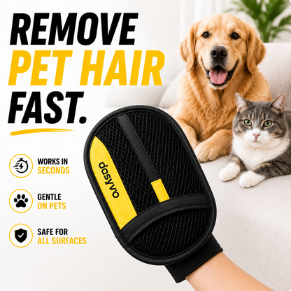 🔥 The dosyvo Pet Hair Removal Glove – Swipe to Lift Fur from Furniture, Clothes & Cars | Limited Time: 70% OFF