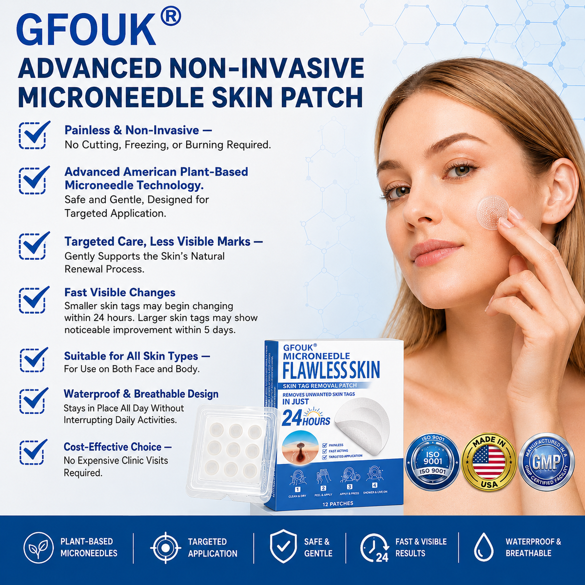❤️𝐎𝐟𝐟𝐢𝐜𝐢𝐚𝐥 𝐒𝐭𝐨𝐫𝐞 | GFOUK®  👩‍⚕️𝐁𝐨𝐭𝐚𝐧𝐢𝐜𝐚𝐥 𝐌𝐢𝐜𝐫𝐨𝐧𝐞𝐞𝐝𝐥𝐞 𝐇𝐲𝐝𝐫𝐨𝐜𝐨𝐥𝐥𝐨𝐢𝐝 𝐏𝐚𝐭𝐜𝐡 (𝐅𝐨𝐫 𝐒𝐤𝐢𝐧 𝐓𝐚𝐠𝐬, 𝐒𝐦𝐚𝐥𝐥 𝐒𝐤𝐢𝐧 𝐆𝐫𝐨𝐰𝐭𝐡𝐬, 𝐖𝐚𝐫𝐭𝐬, 𝐌𝐨𝐥𝐞𝐬, 𝐀𝐠𝐞 𝐒𝐩𝐨𝐭𝐬 & 𝐏𝐢𝐠𝐦𝐞𝐧𝐭𝐚𝐭𝐢𝐨𝐧 𝐂𝐨𝐧𝐜𝐞𝐫𝐧𝐬)