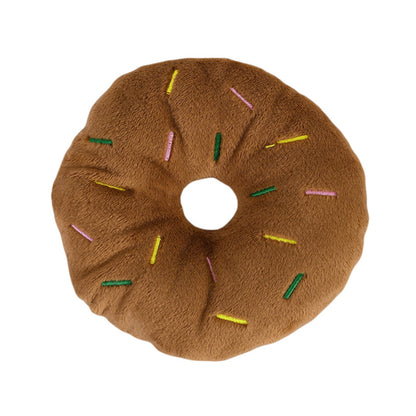 Brinyko Adorable Plush Donut Squeaky Toy: Fun & Durable Chew Toy for Dogs and Cats - Perfect for Teething, Snuggling, and Interactive Play