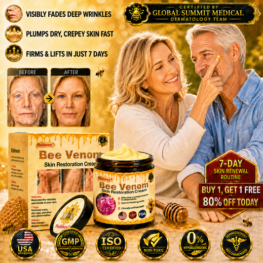 Over 100,000 Jars Sold 🔥— Rolimey® Bee Venom Skin Restoration Cream