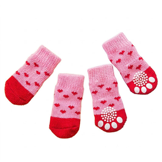 Brinyko Kawaii Big-Eye Pet Socks: All-Season Non-Slip Knitted Footwear